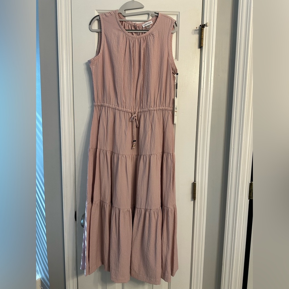 Calvin Klein Taupe Maxi Dress